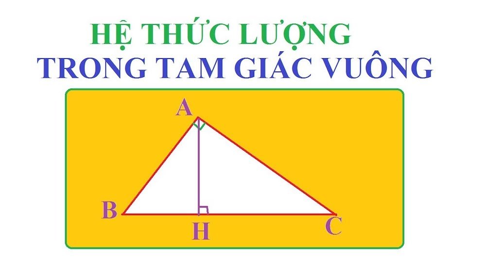 hệ thức lượng trong tam giác vuông